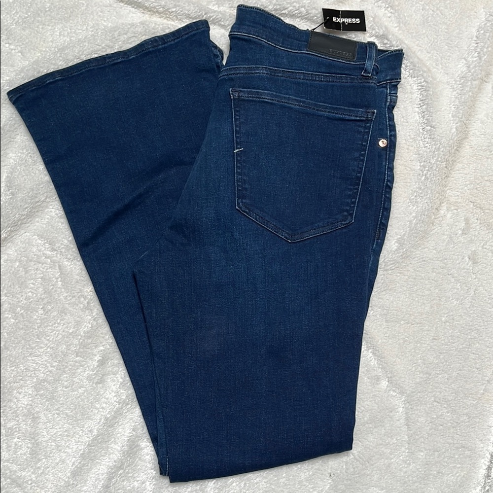 Express Blue High Rise Jeans Versatile Style